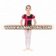 Wholesale Kids Girls Surprised Short Sleeve Two-tone Gymnastic Leotards