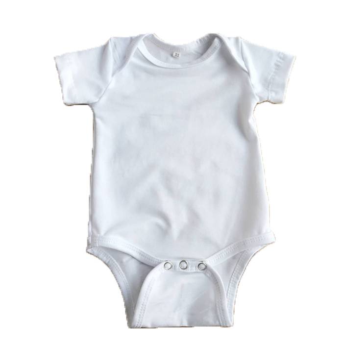 2022 Top Quality Newborn Baby Unisex Romper Cotton Cute Baby One Piece White Infant Baby Romper Blank Kids Clothes